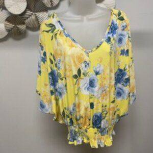 Yellow Floral Blouse